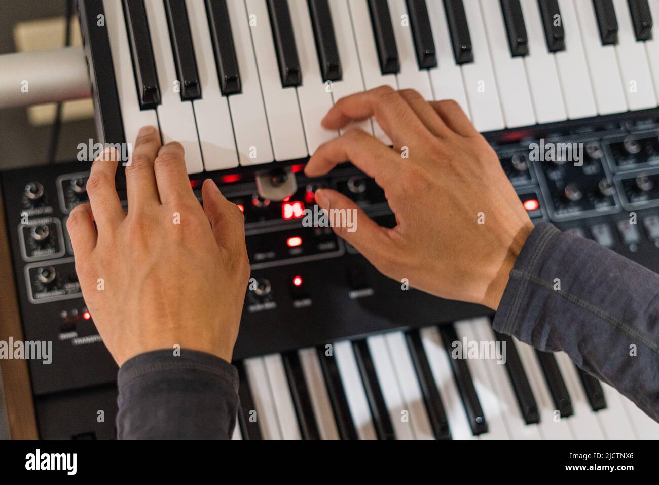 Keyboard and Synth Keys Stock Photo Alamy