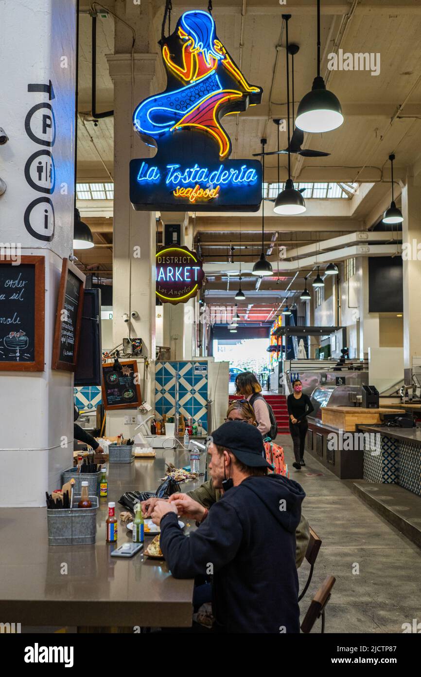 Grand Central Market Los Angeles Stock Photo Alamy