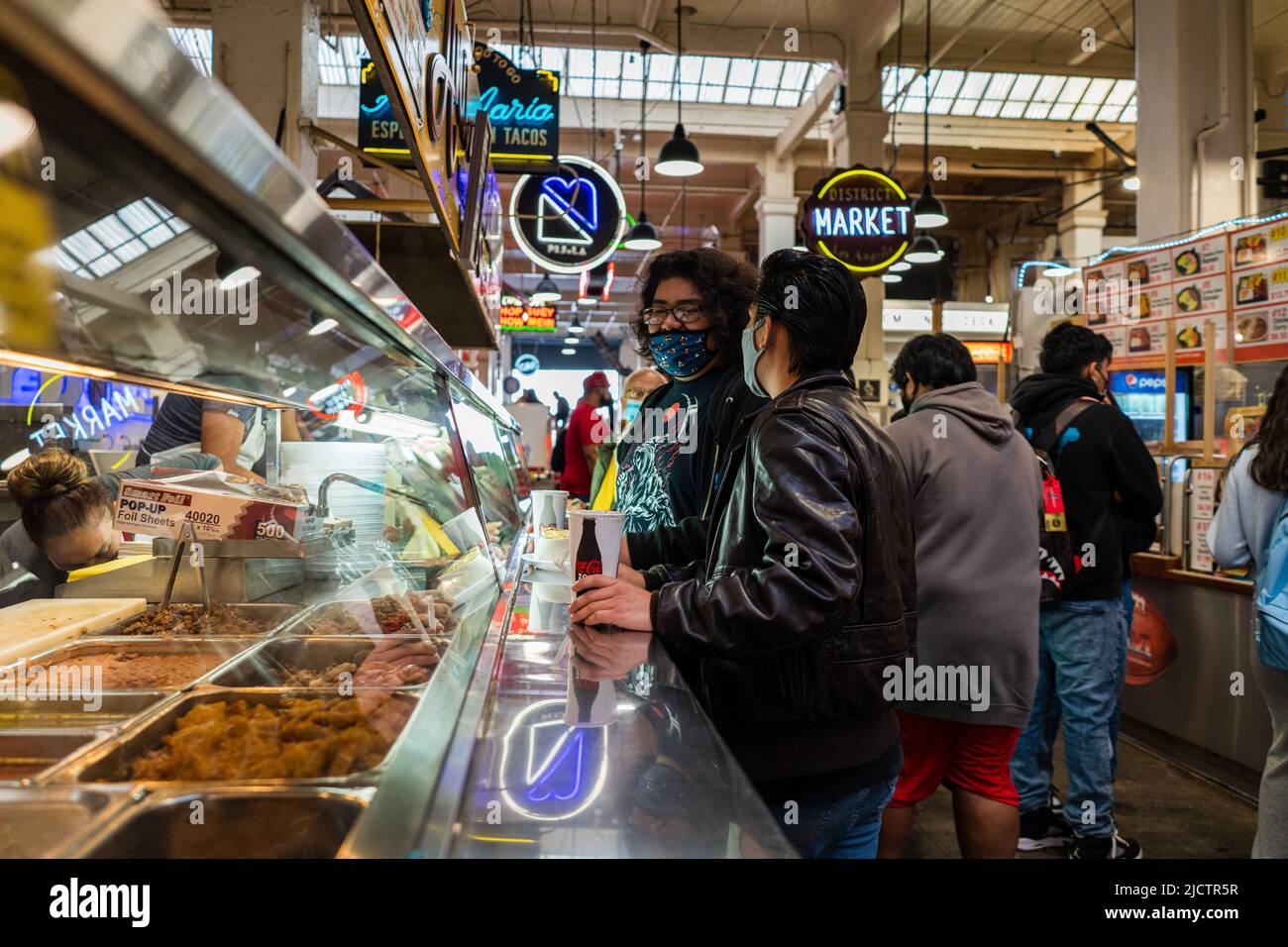 Grand Central Market Los Angeles Stock Photo Alamy