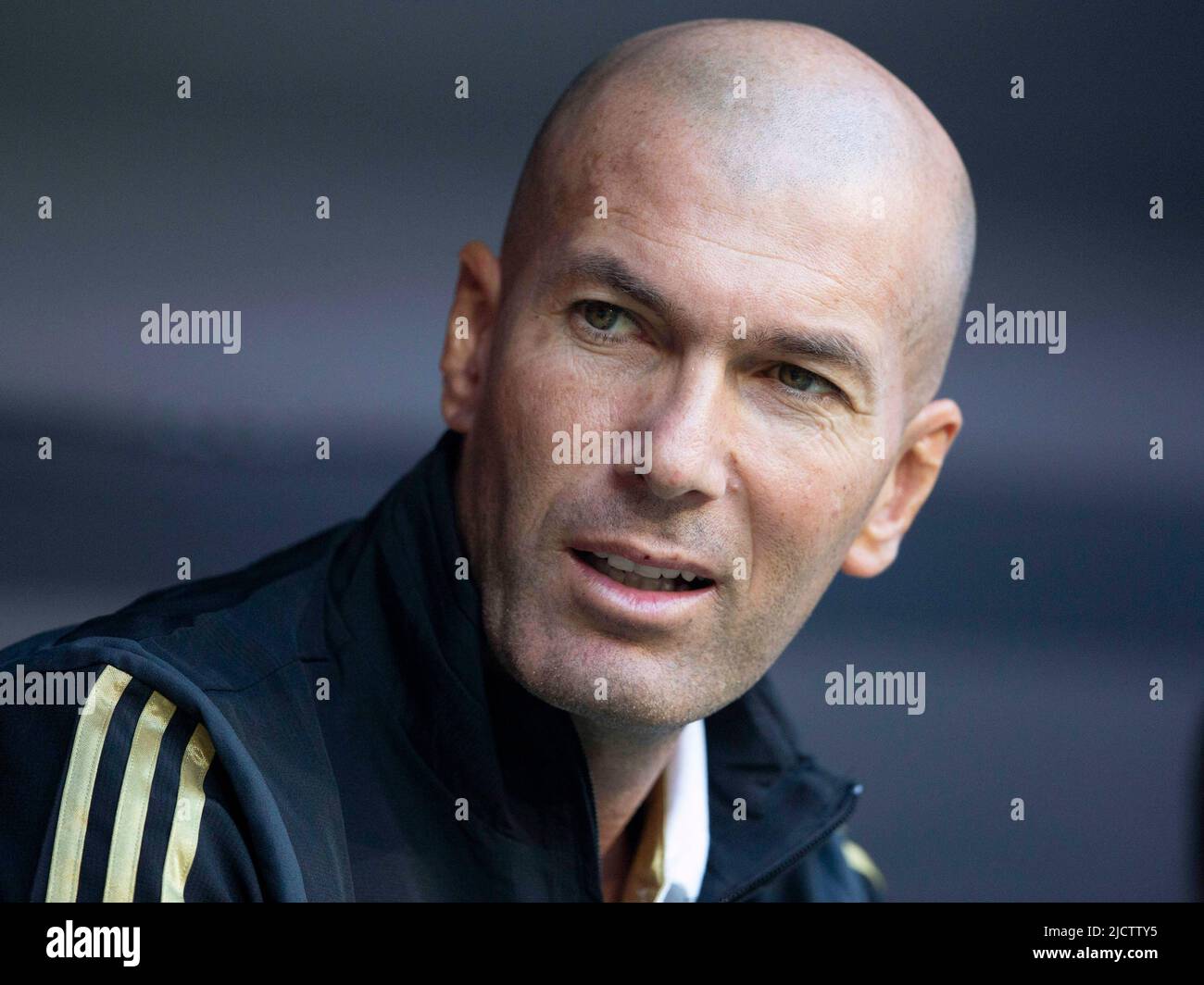 Zinedine ZIDANE will be 50 on June 23, 2022, coach Zinedine ZIDANE (REAL). Soccer, Real Madrid (REAL) - Tottenham Hotspurs (TOT), Audi Cup 2019, semifinals, on July 30th, 2019 in Munich/ALLIANZARENA/Germany. uh Stock Photo