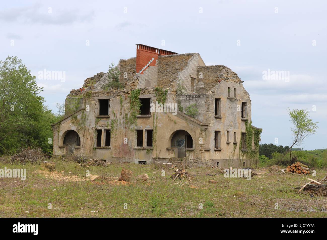 Ban Saint Jean is an abandoned military camp in the commune of Denting near  Boulay-Moselle. It was built in 1937/38 Stock Photo - Alamy