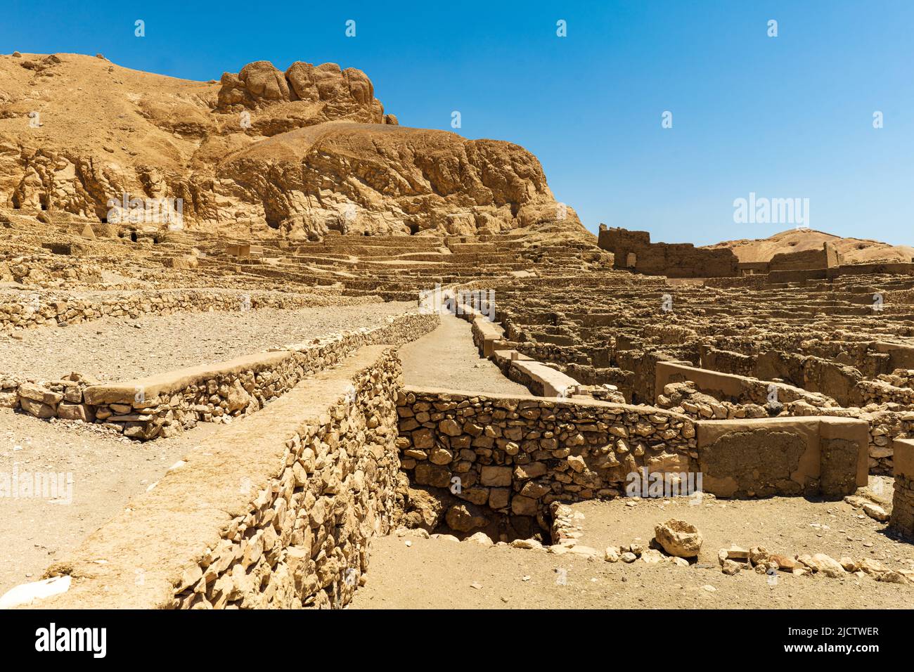 The Valley of the Artists. Giza, Egypt Stock Photo