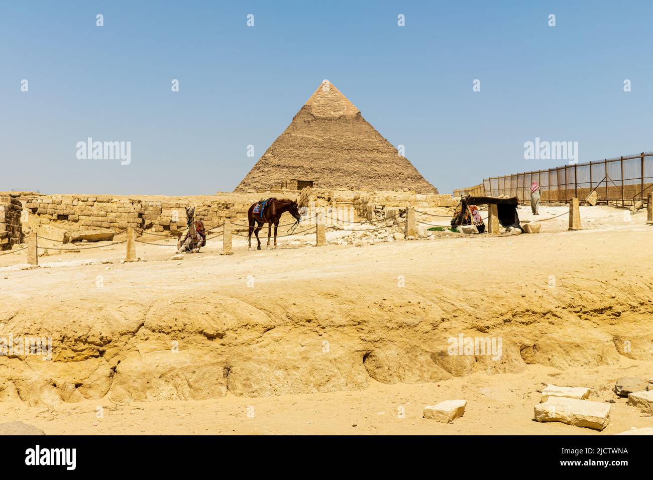 Giza Pyramids, Egypt Stock Photo Alamy