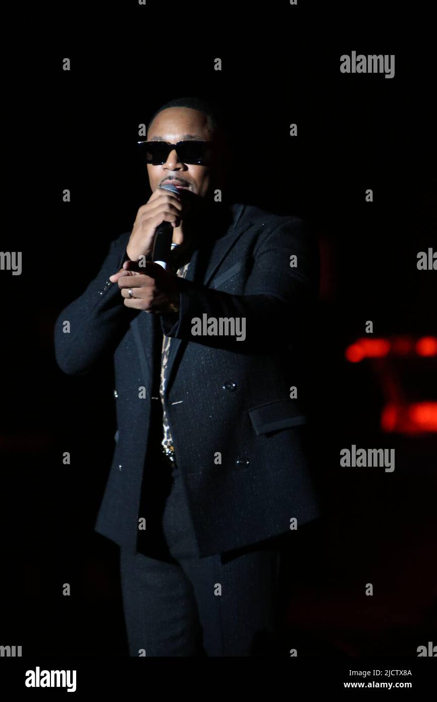 R&B Singer Tank performing live at the Dell Music Center Summer Concert