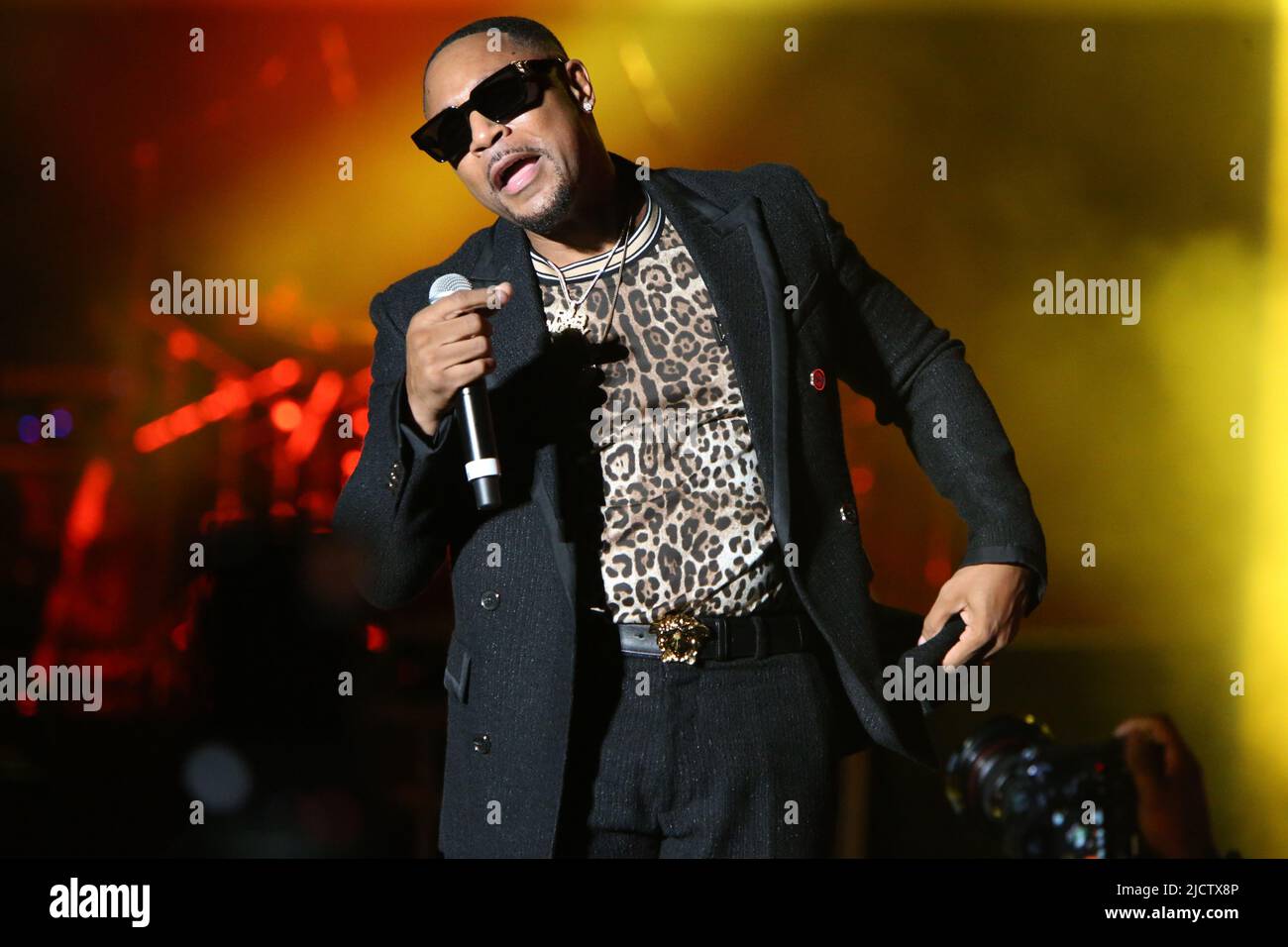 R&B Singer Tank performing live at the Dell Music Center Summer Concert