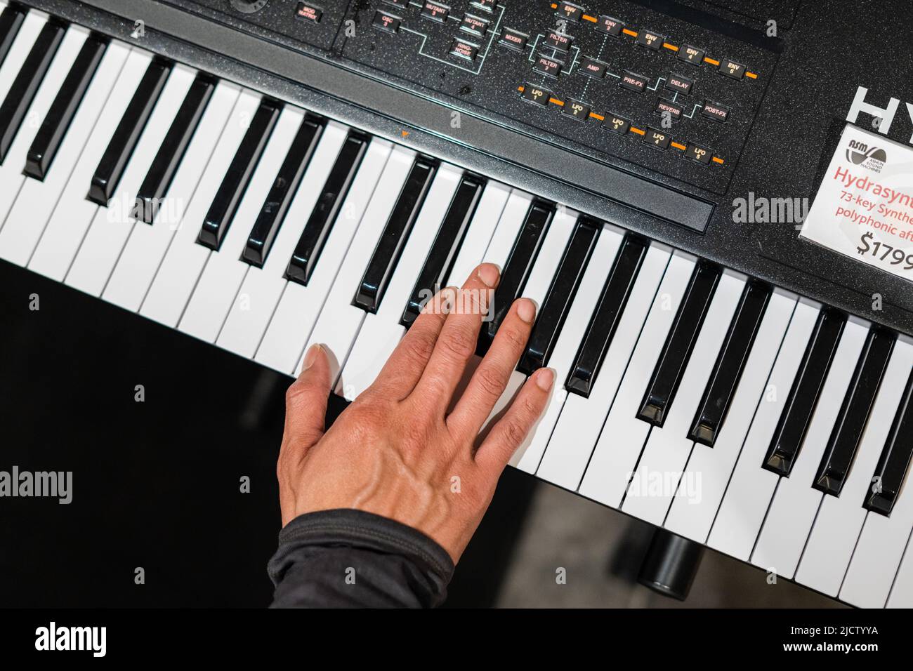 Keyboard and Synth Keys Stock Photo