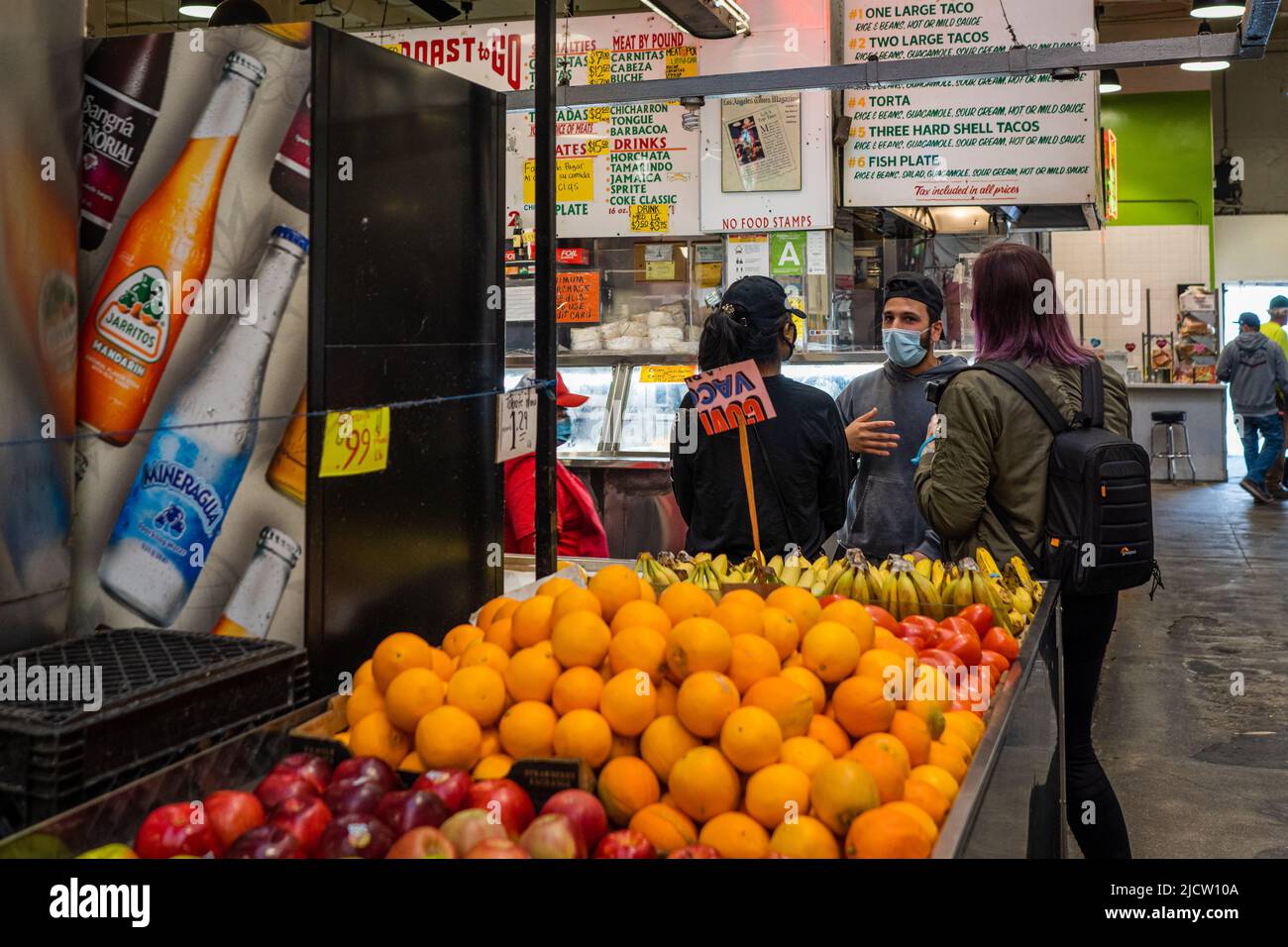 Grand Central Market Los Angeles Stock Photo Alamy