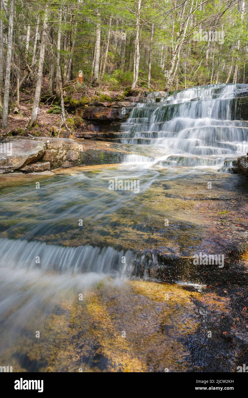 Fletcher Cascades on Drakes Brook in Waterville Valley, New Hampshire