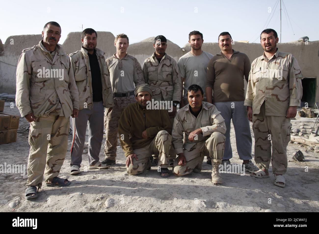 Afghan Task Force (ATF) soldiers and two British Royal Marine Commandos ...
