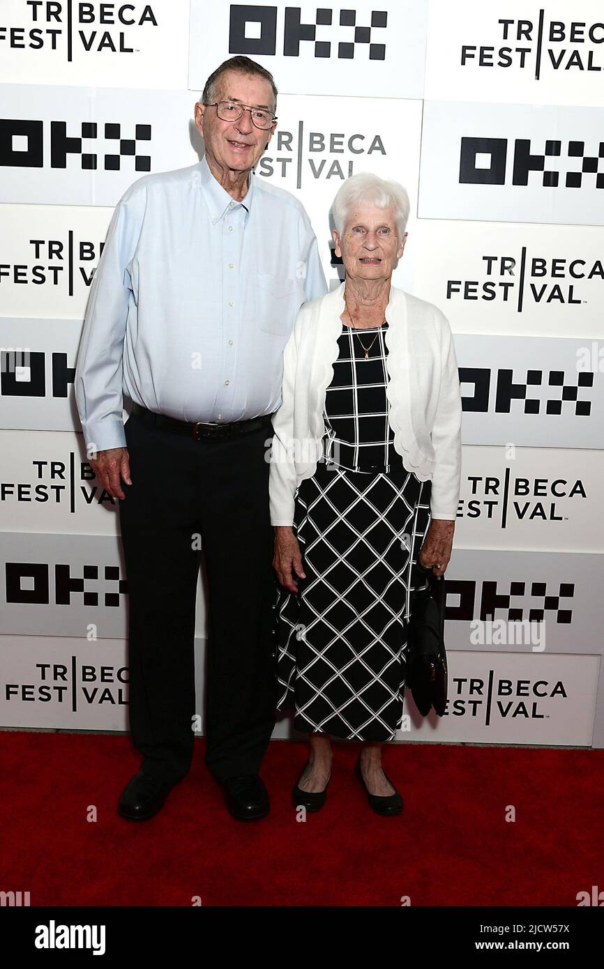 Jerry Selbee and Marge Selbee, the story is based on their lives, attend the NYC Premiere at