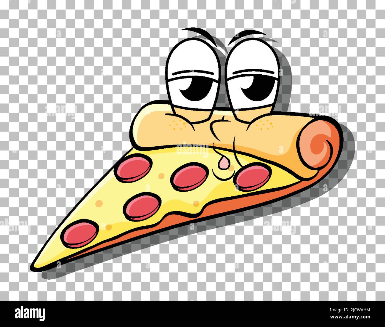 Pizza cartoon character isolated illustration Stock Vector Image & Art