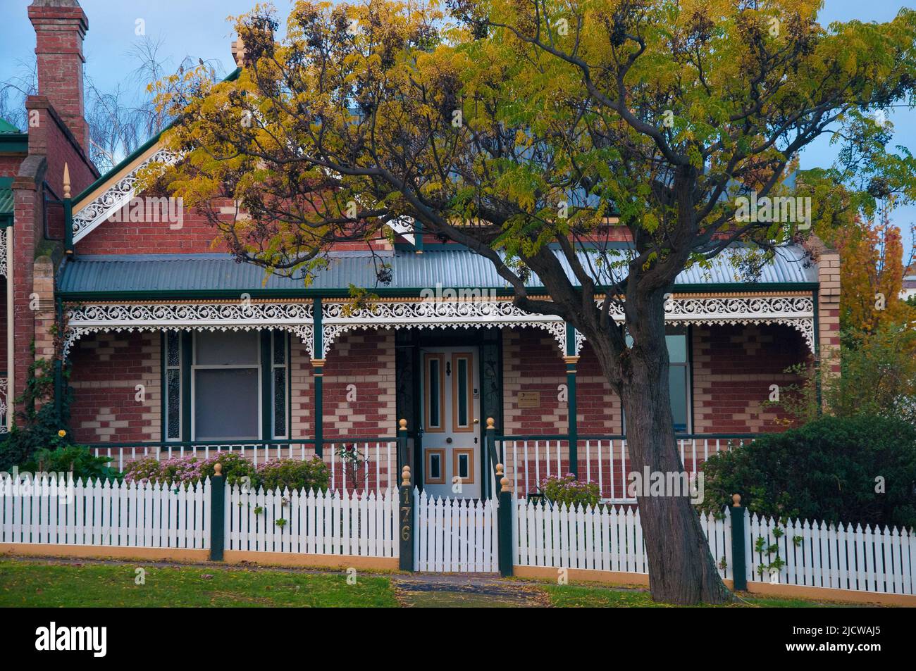 Period homes in Bendigo, Victoria, Australia Stock Photo Alamy