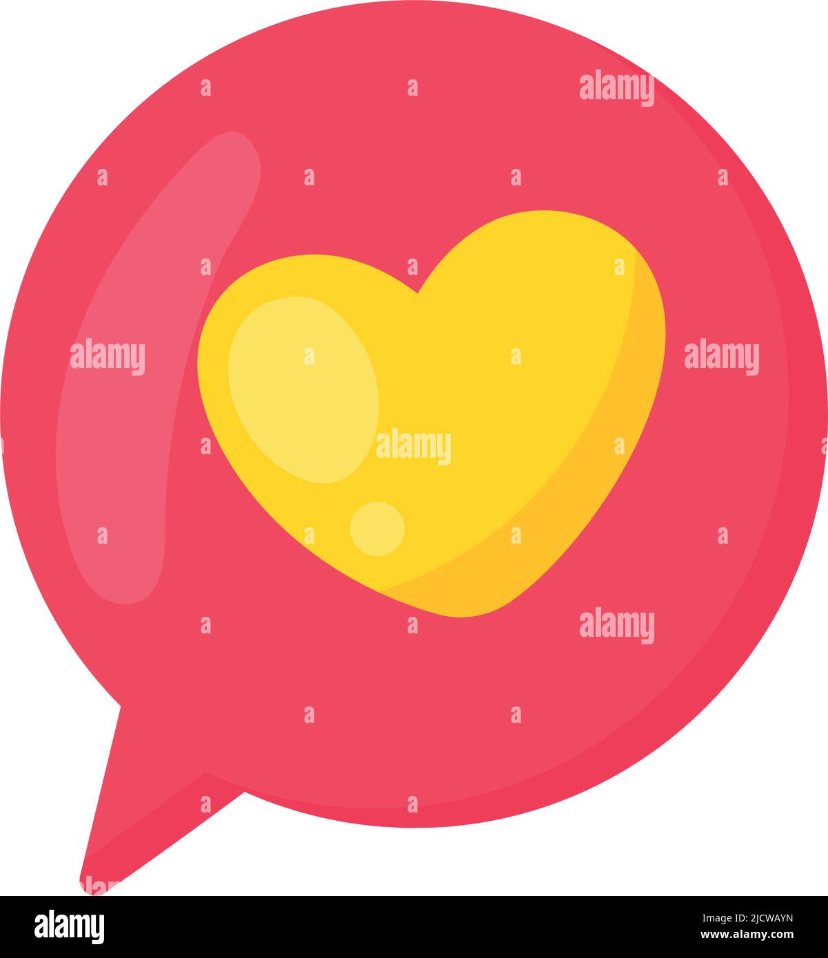 heart in speech bubble sticker Stock Vector Image & Art - Alamy
