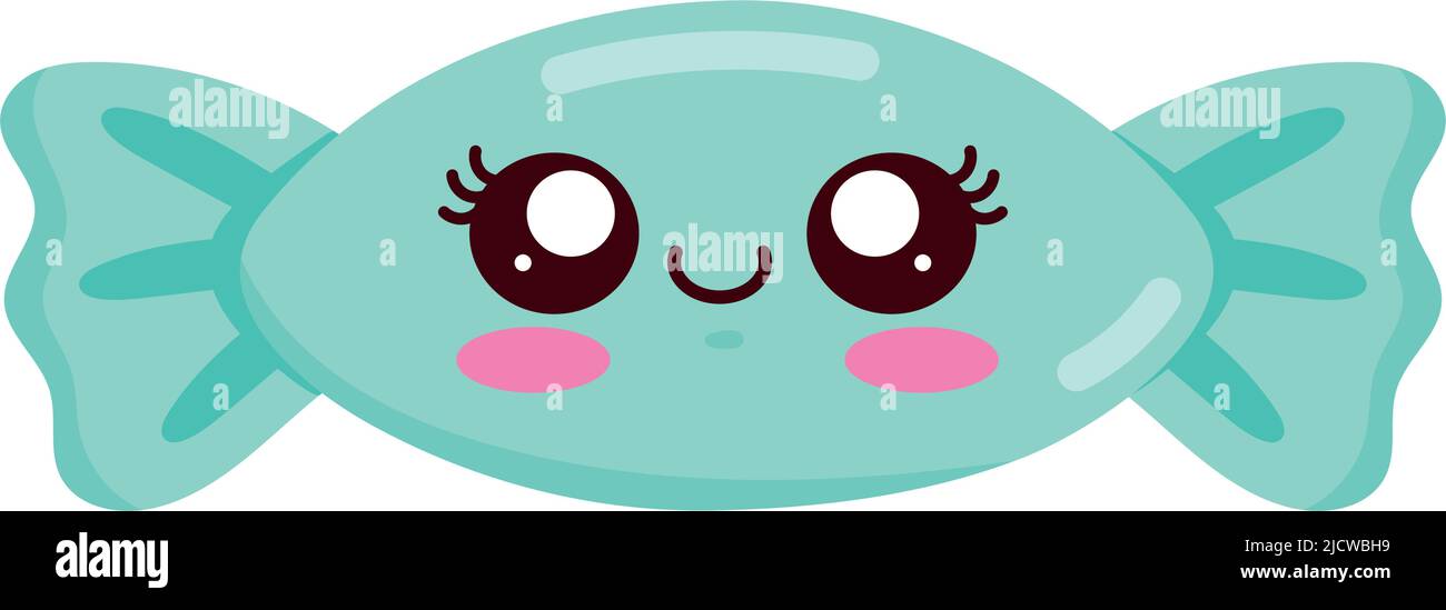 candy Kawaii sweet Food character Stock Vector Image & Art - Alamy