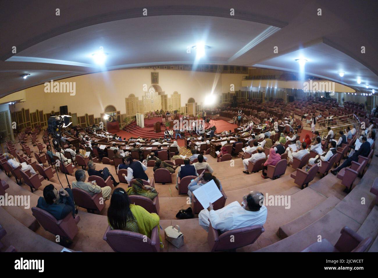 Lahore, Pakistan. 15th June, 2022. A View Of The Aiwan-e-Iqbal As ...