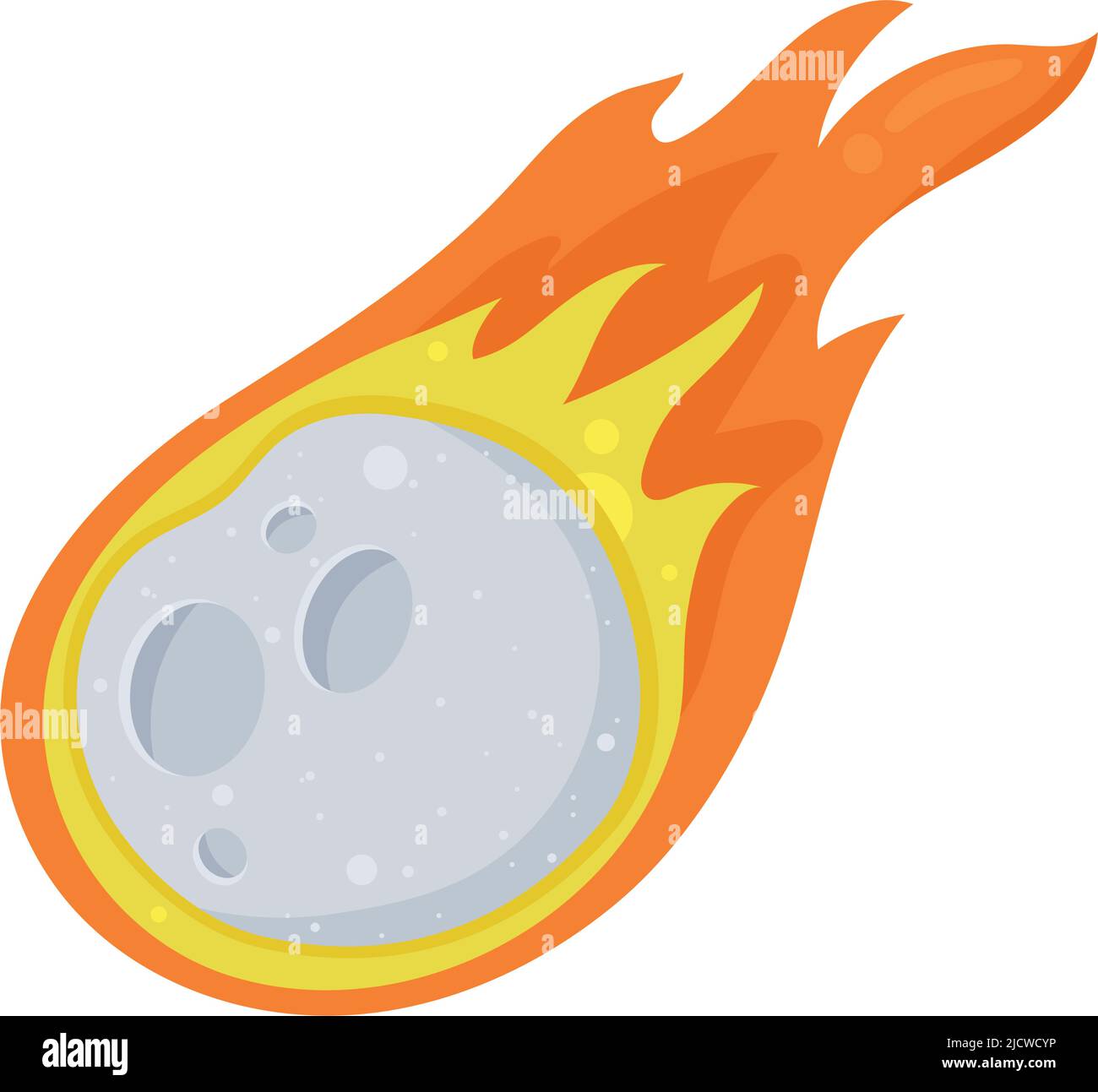 meteorite onfire space outer icon Stock Vector Image & Art - Alamy