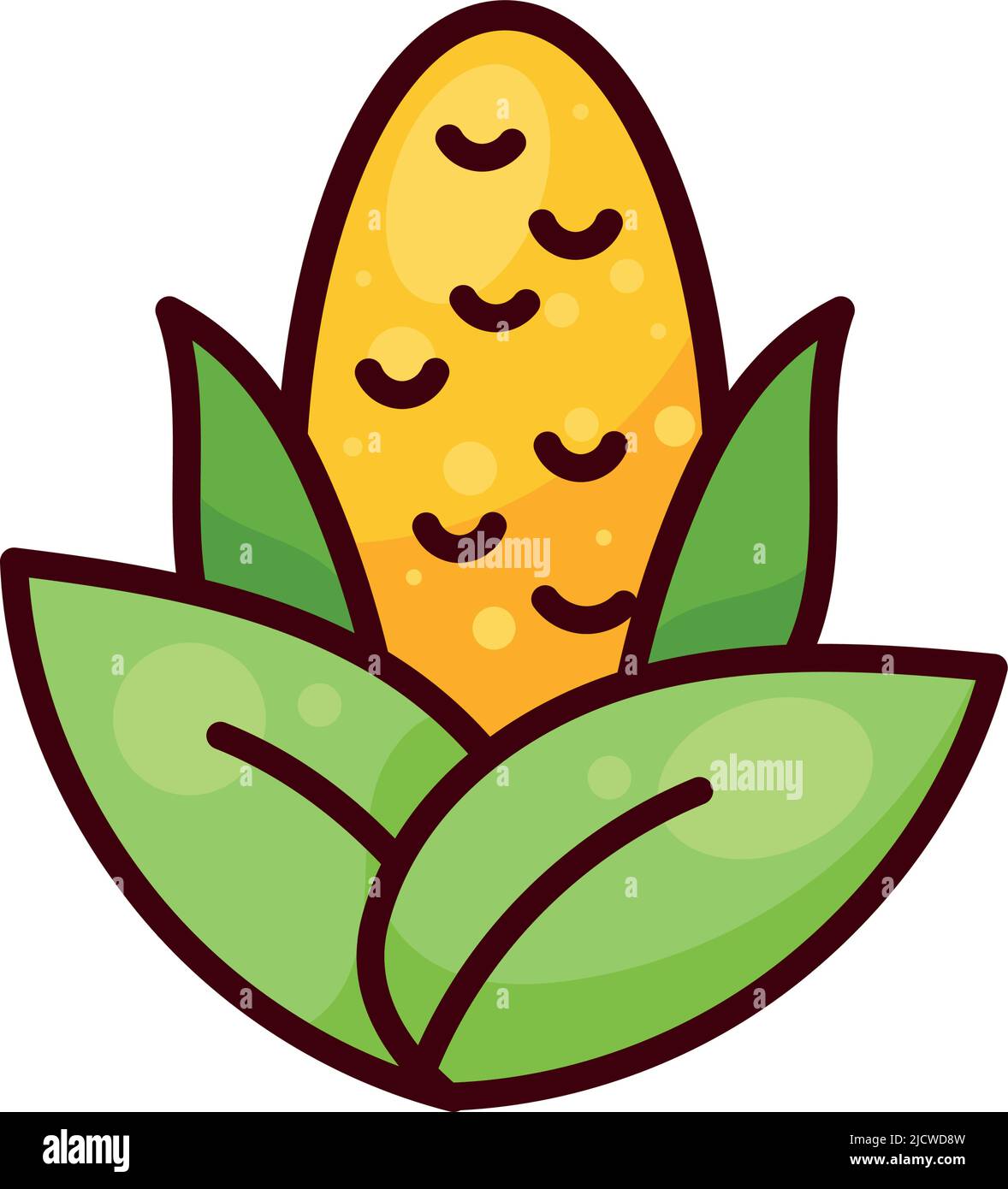 corn cob vegetable farm icon Stock Vector Image & Art - Alamy