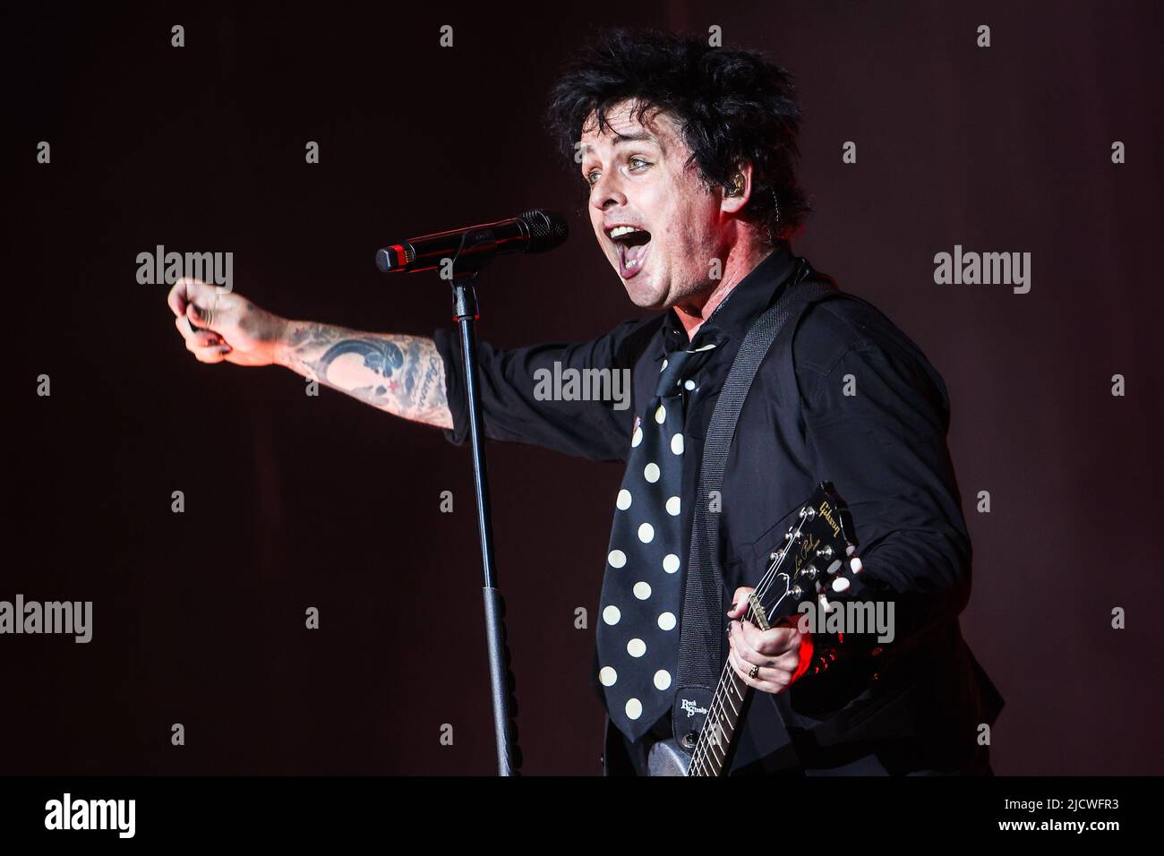 Milan, Italy, June 15 2022. Green Day in concert at IDAYS Festival Stock Photo