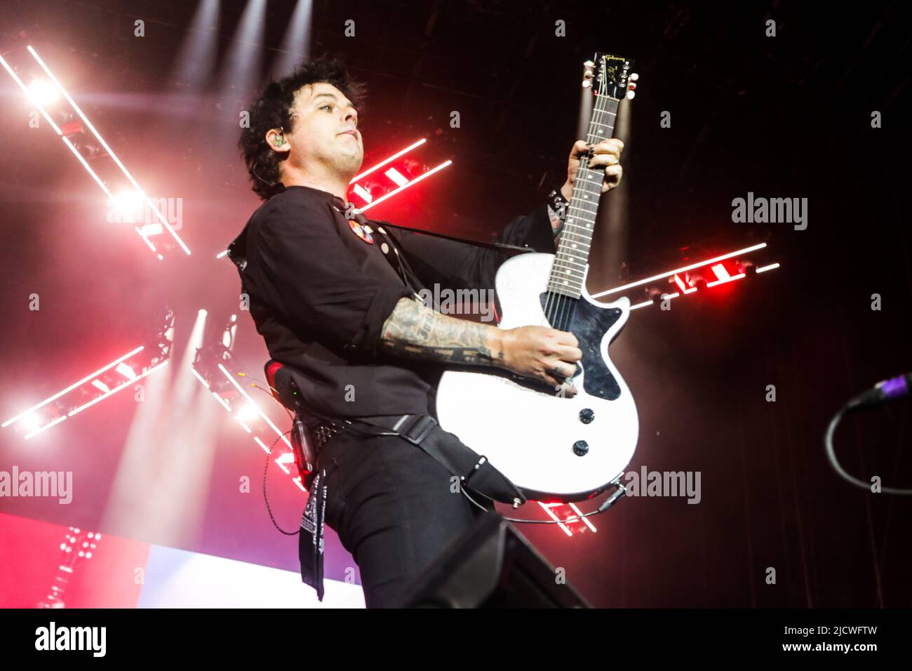 Milan, Italy, June 15 2022. Green Day in concert at IDAYS Festival Stock Photo