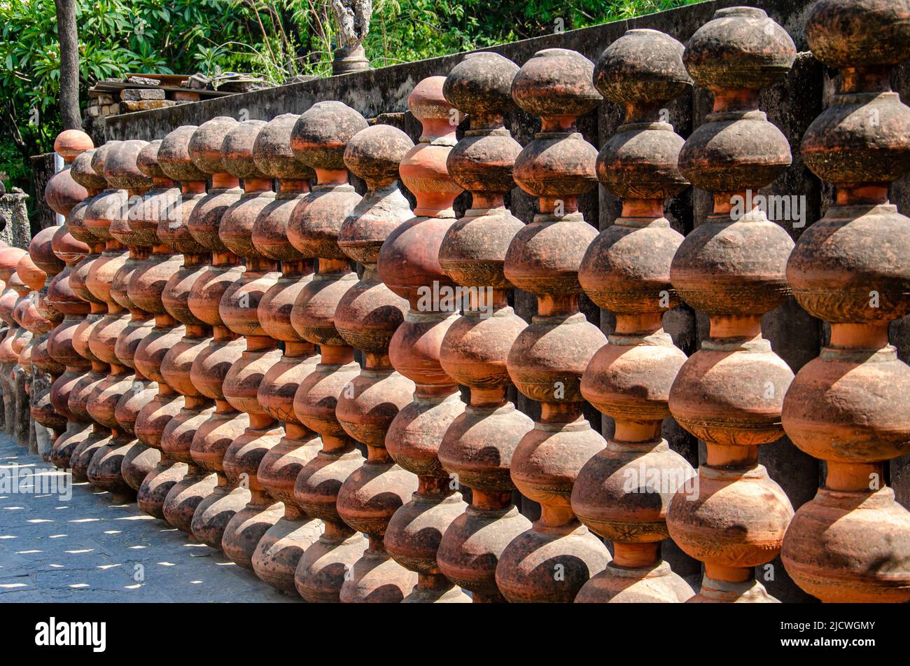 Rock garden situated at Chandigarh, India Stock Photo