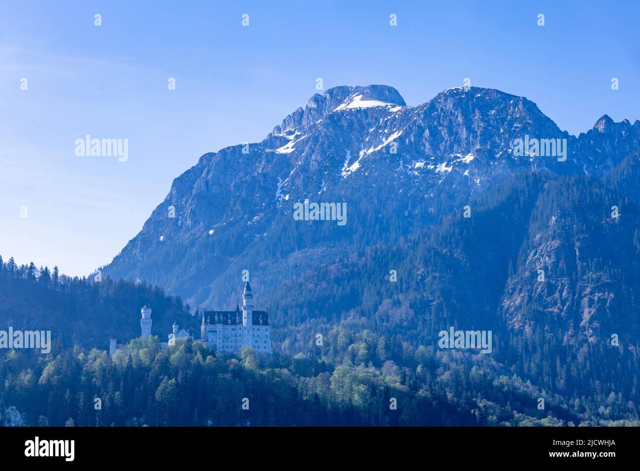 view of Neuschwanstein Castle, Bavaria, Germany Stock Photo - Alamy