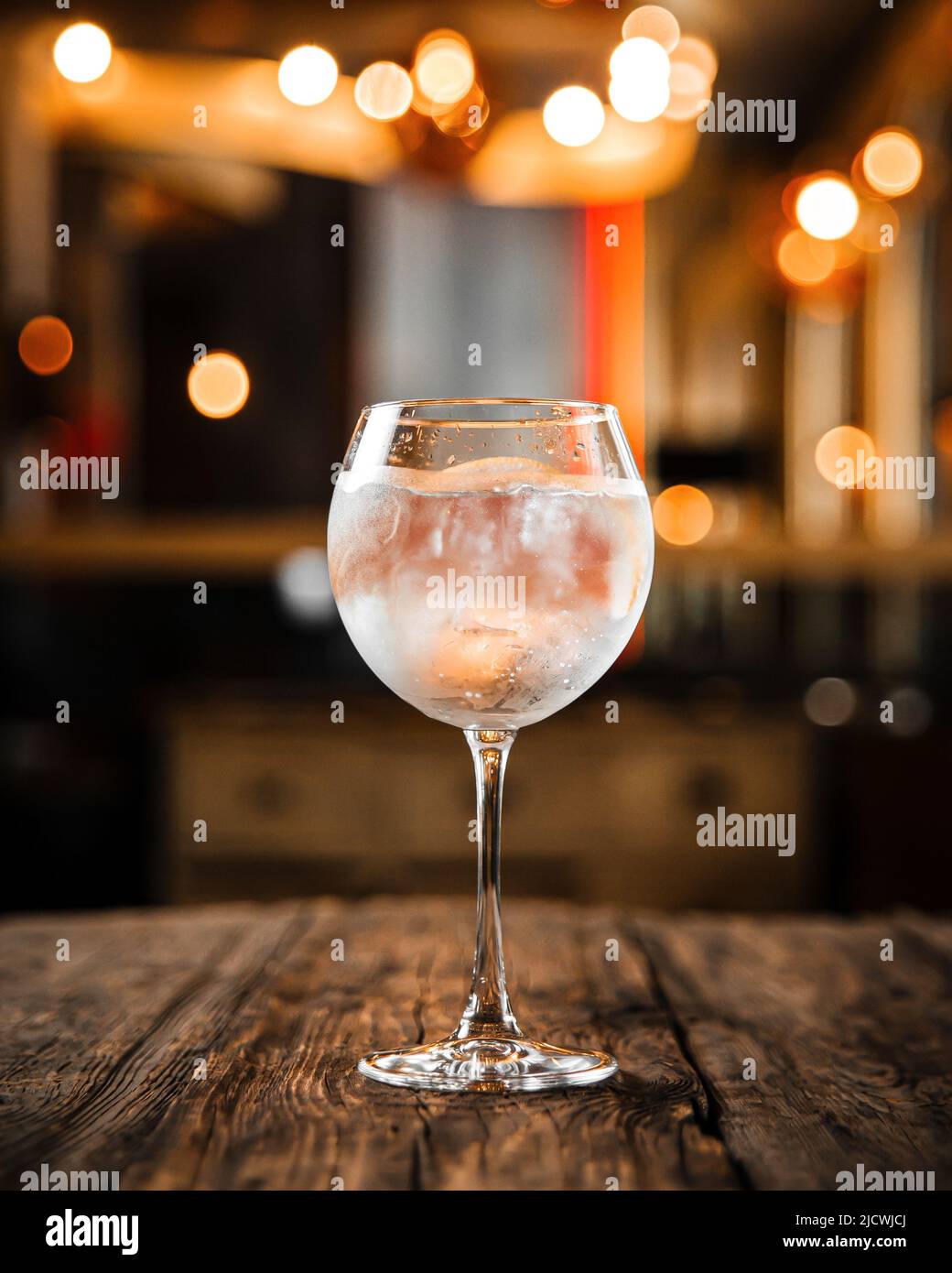 Glass of fresh gin tonic alcohol cocktail Stock Photo Alamy