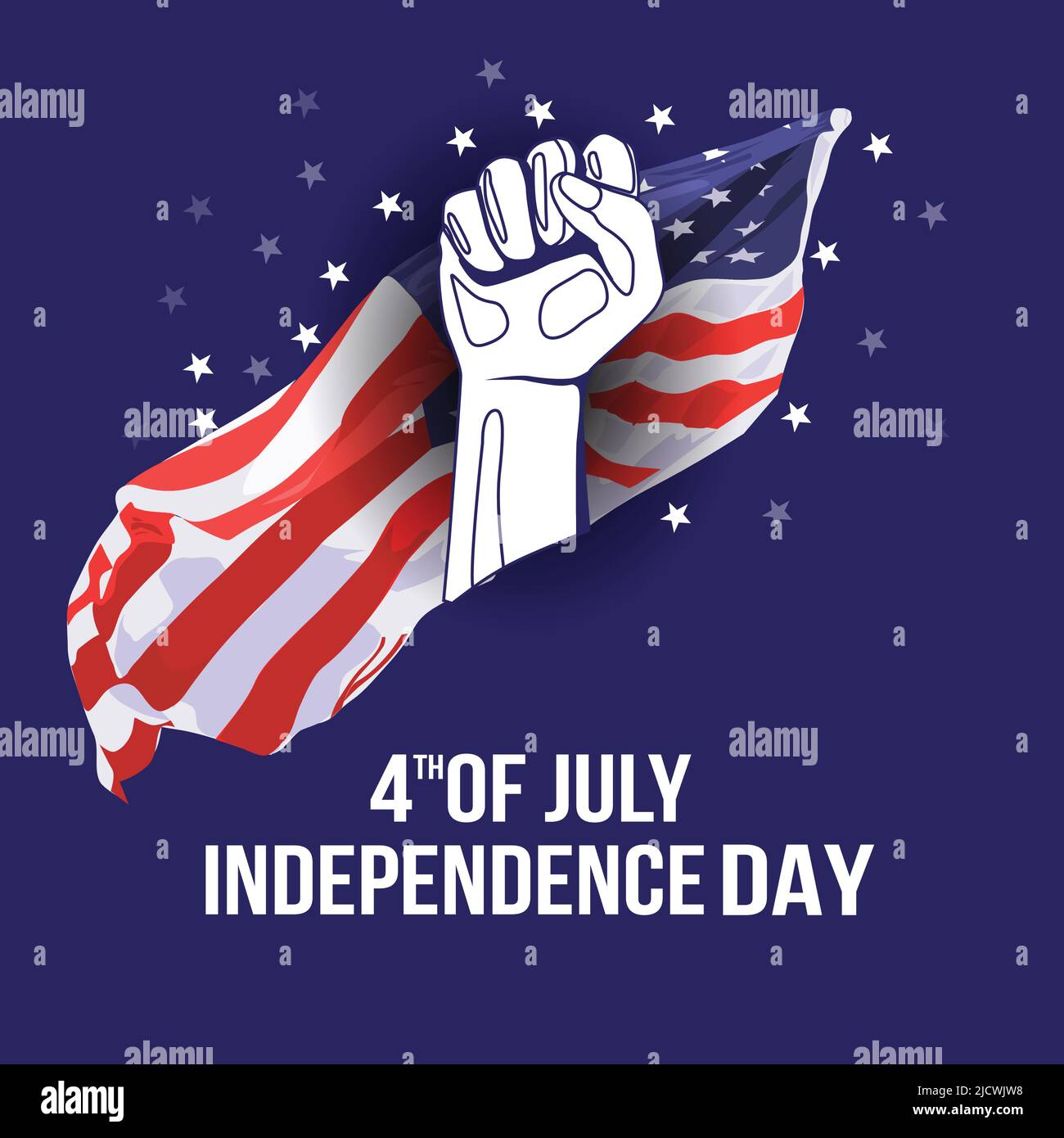 happy independence day America. vector illustration design Stock Vector ...