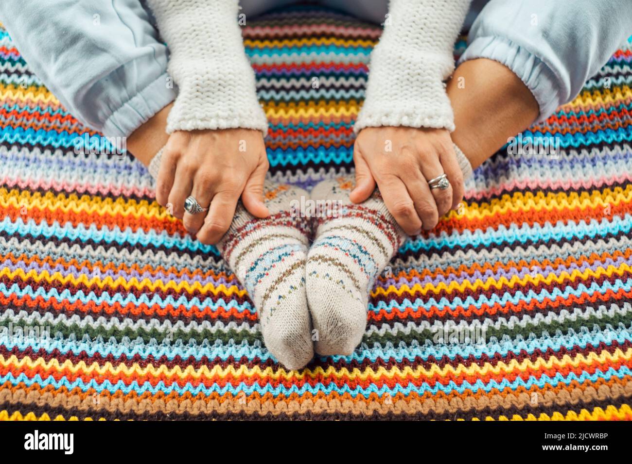Mature woman tired feet hi-res stock photography and images - Alamy