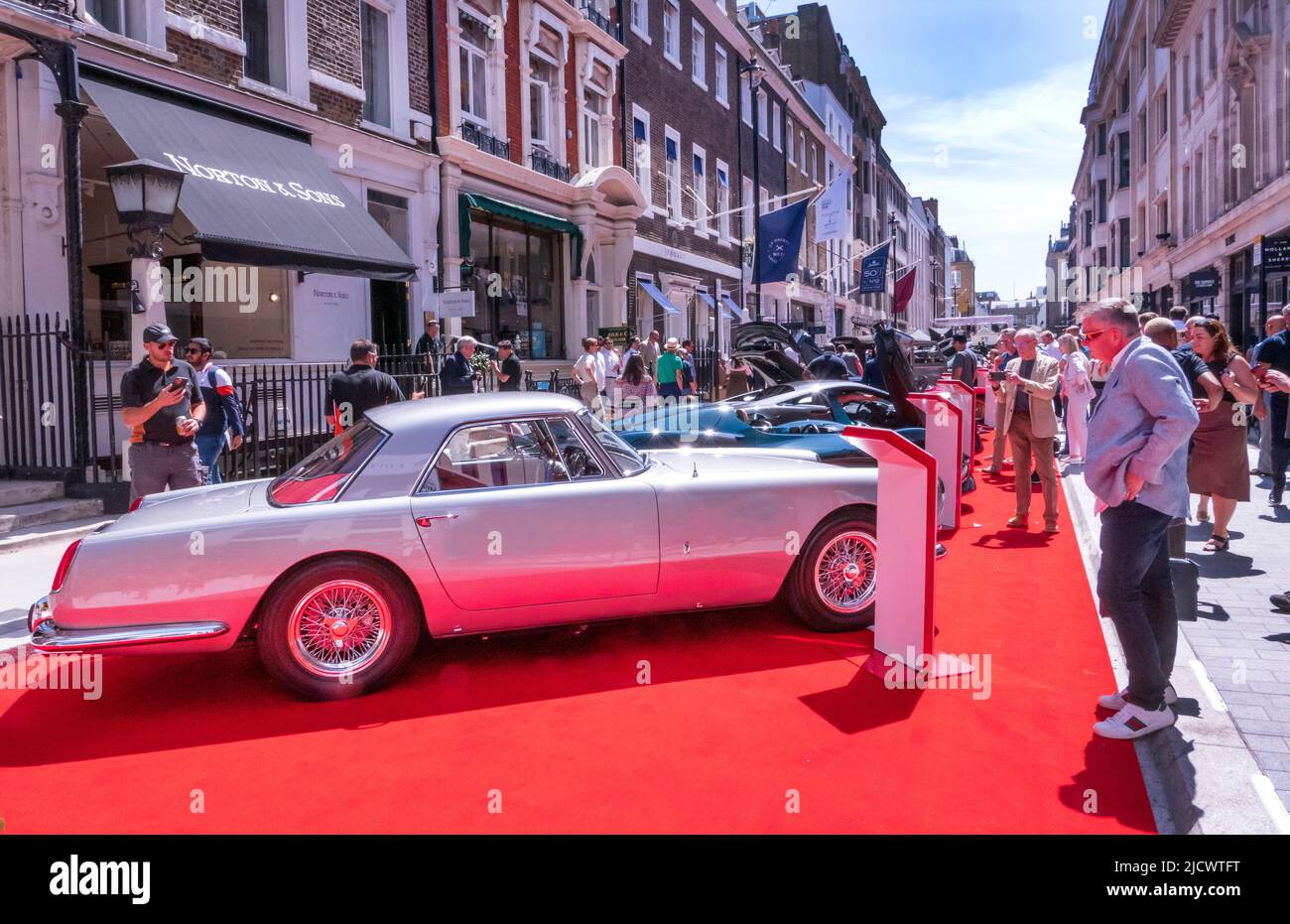 Concours on Savile Row classic automobile show London UK Stock Photo