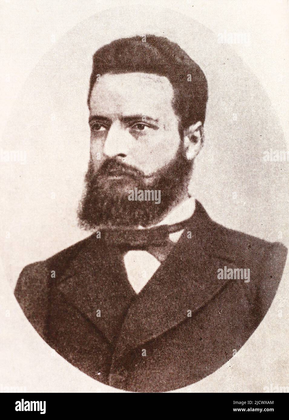 Portrait of Hristo Botev. Hristo Botev (1848 - 1876), was a Bulgarian ...