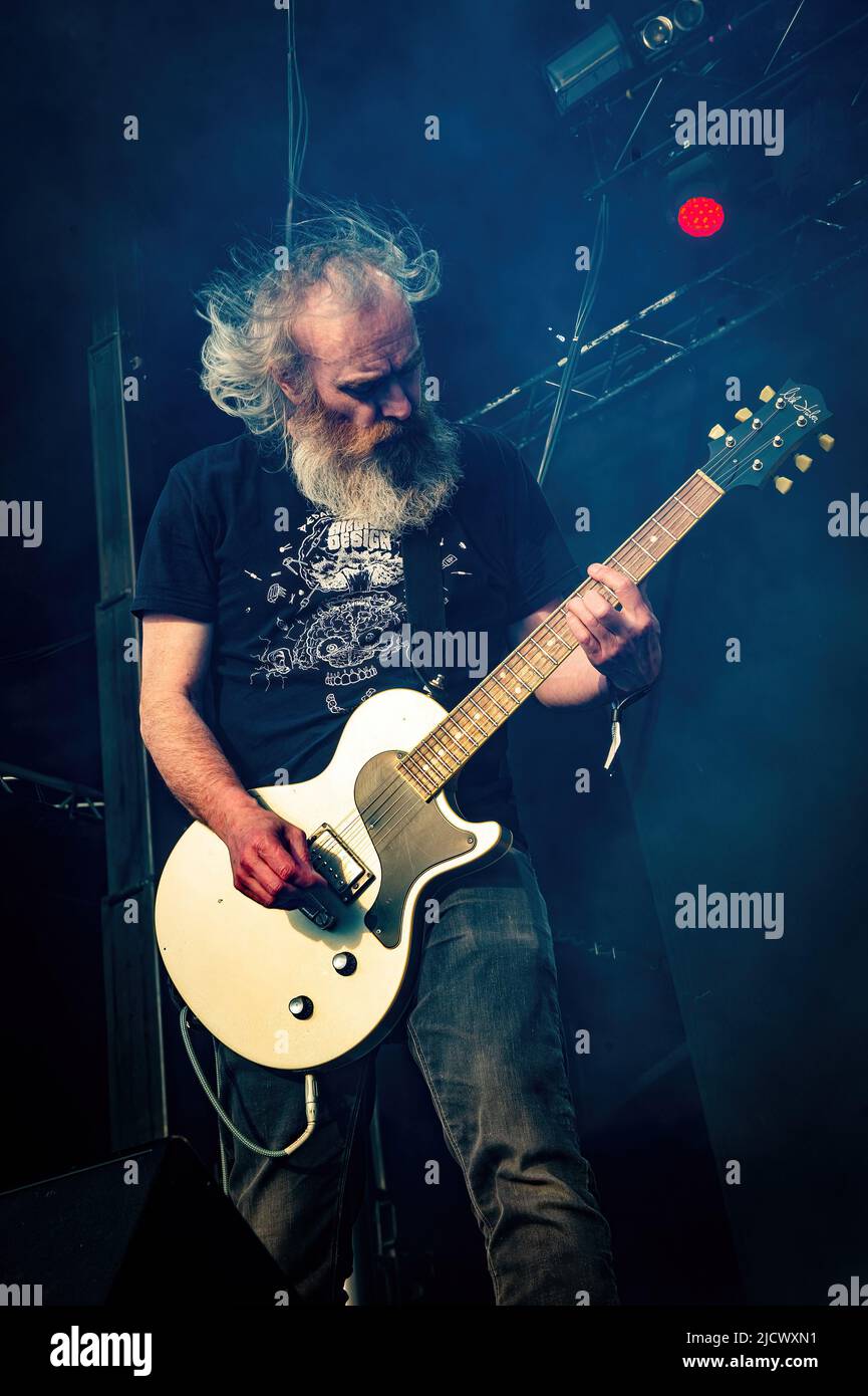 Copenhagen, Denmark. 15th June, 2022. The American heavy metal band Red Fang performs a live