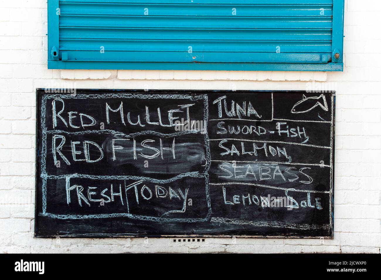 Price list seafood hires stock photography and images Alamy