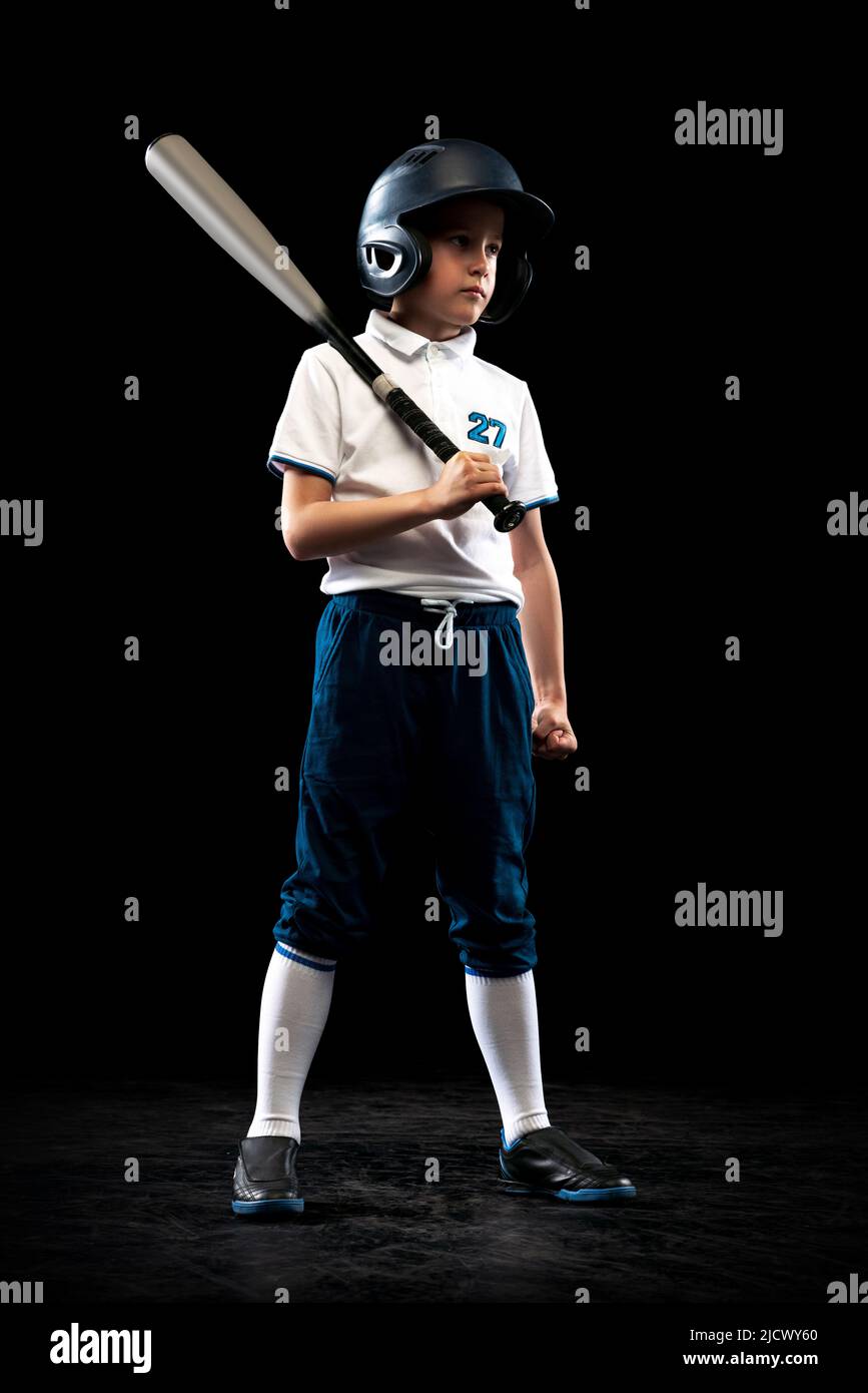 Happy Smiling Baseball Softball Little League Player Swinging A Giant Bat  With Batter's Helmet Royalty Free SVG, Cliparts, Vectors, and Stock  Illustration. Image 20685830.