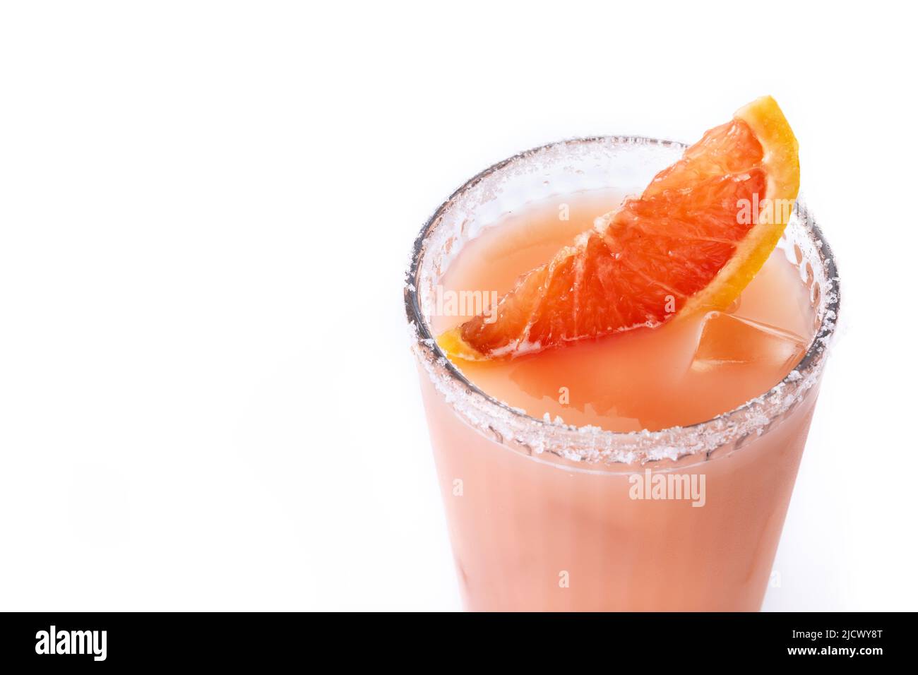 Paloma cocktail isolated on white background Stock Photo