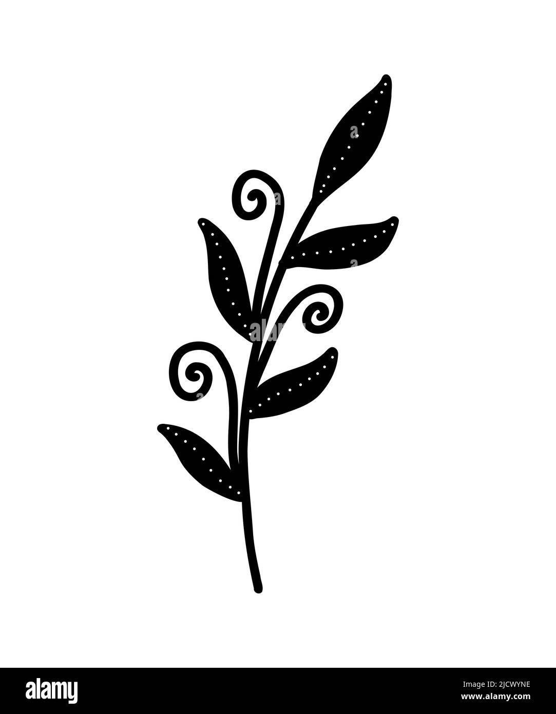 Vector Branch Icon. Tree Branch. Tree Branch Silhouette Icon, Clip Art,  Doodle Style. Hand Drawing. Floral Decorative Branch Of A Plant With Leaves  Stock Vector Image & Art - Alamy