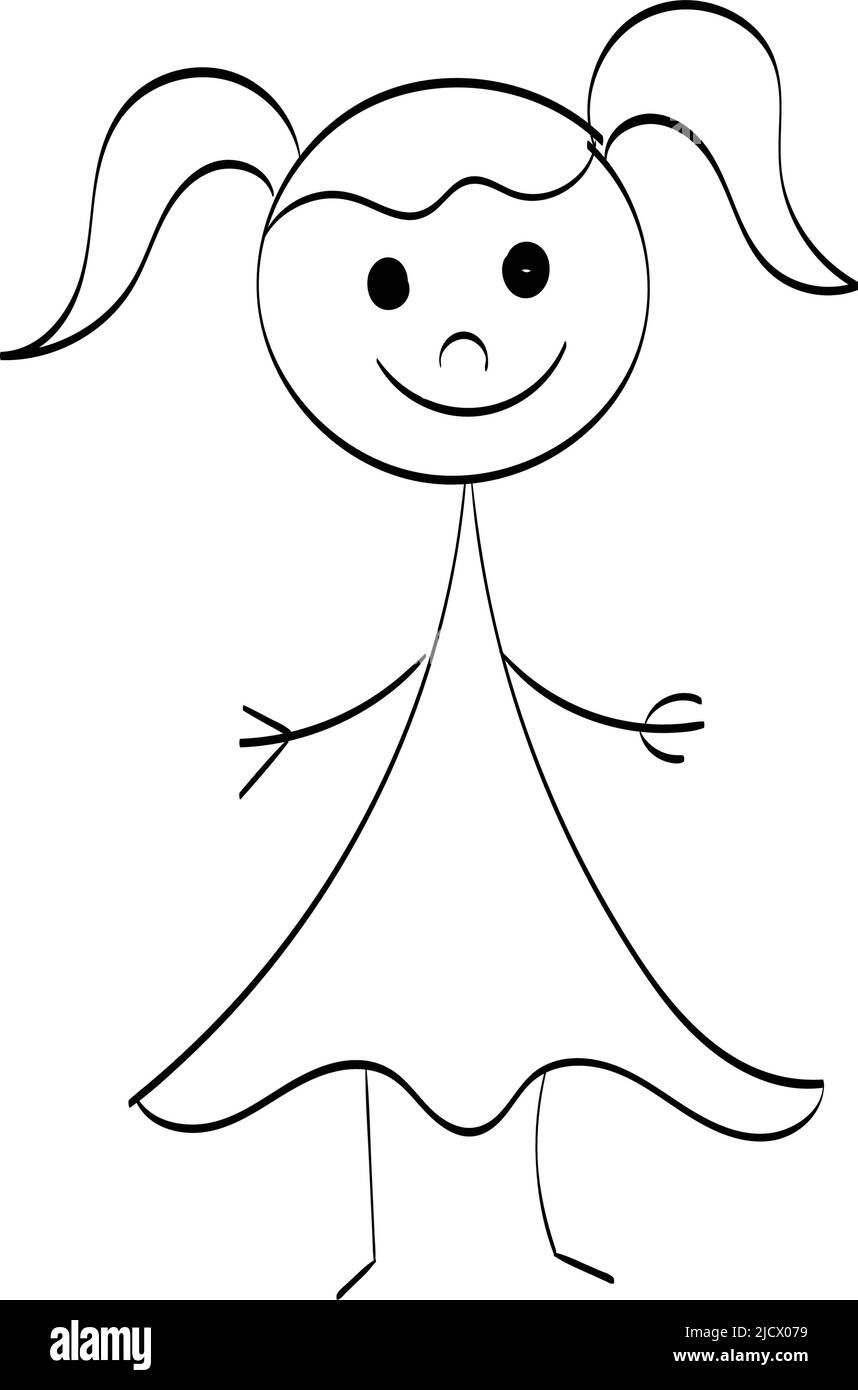 Hand drawing funny Stickman design for print or use as poster, card, flyer  or T Shirt Stock Vector Image & Art - Alamy