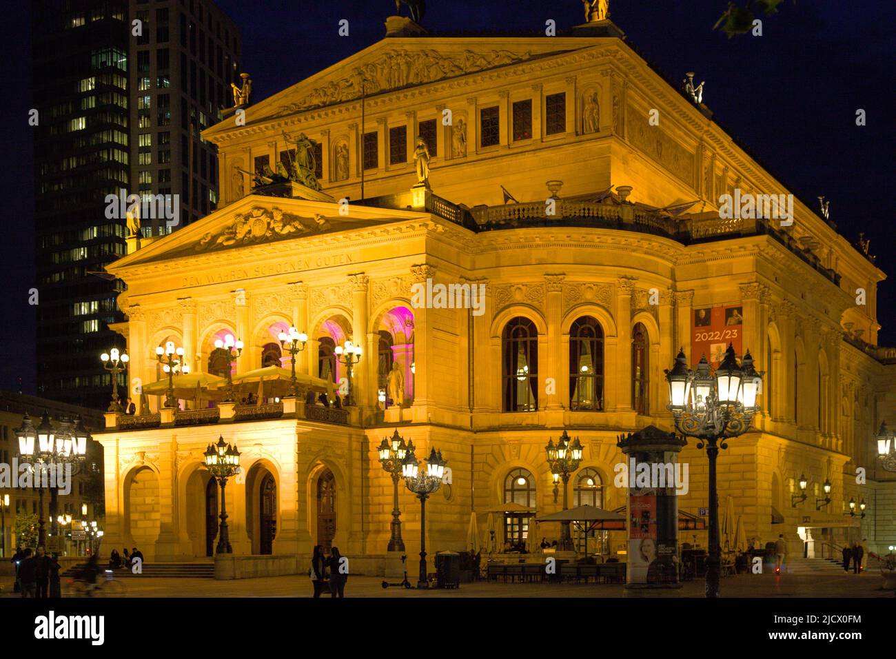 Germany, Hesse, Frankfurt am Main, Alte Oper, Old Opera, Stock Photo