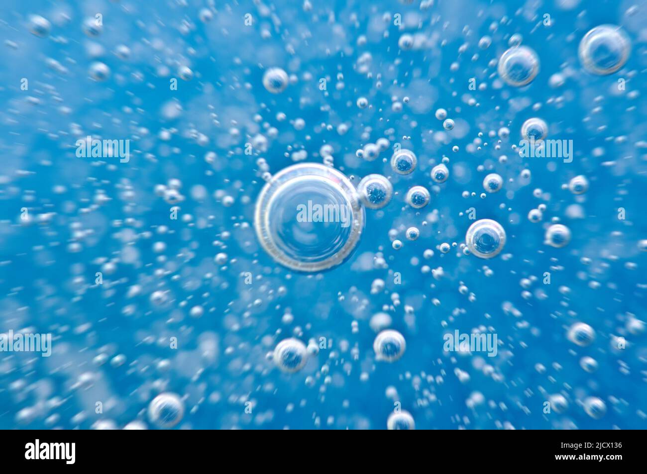 Water. Movement of air bubbles blue beautiful abstract underwater