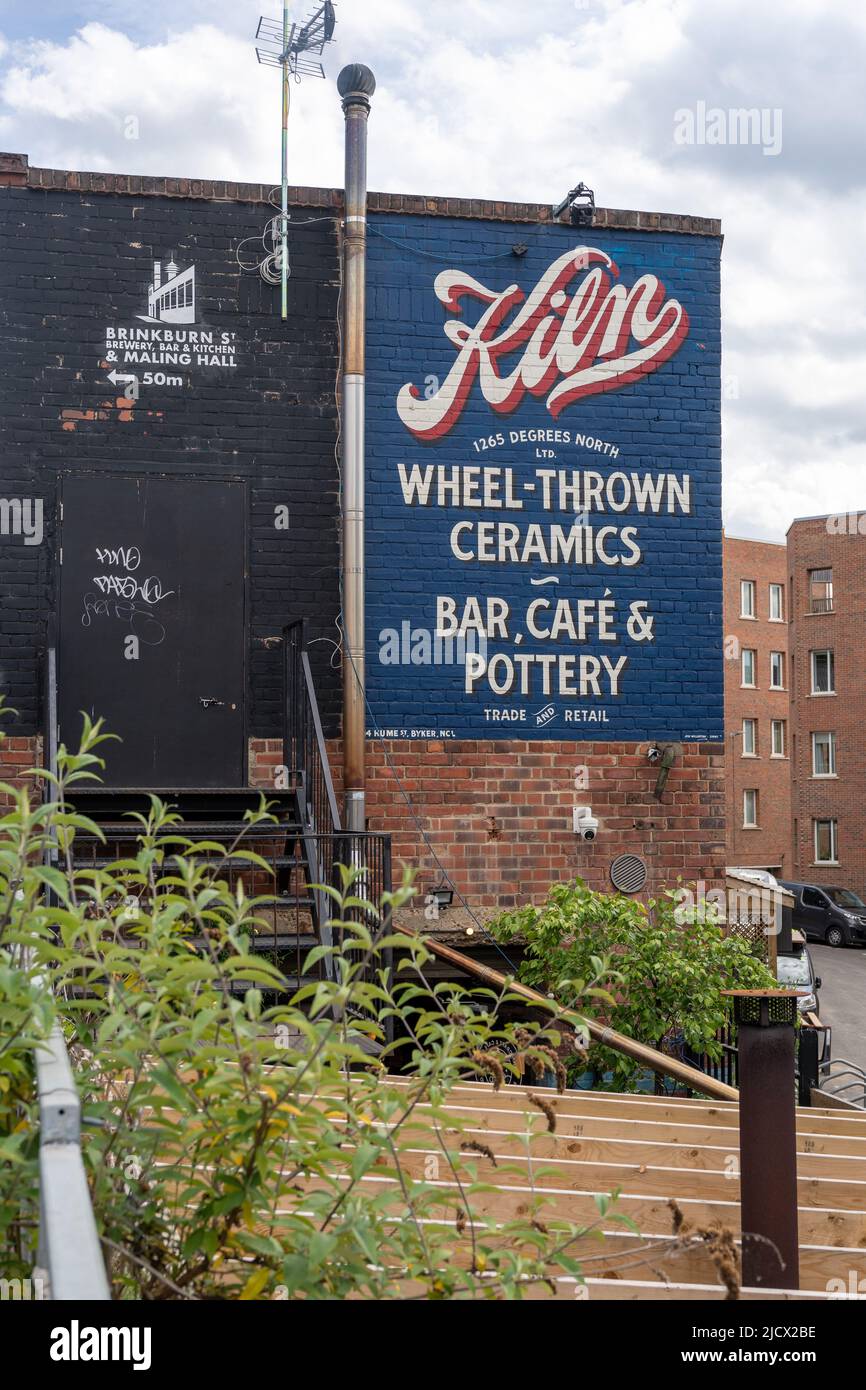 Kiln a bar, café and pottery in the Ouseburn cultural quarter of