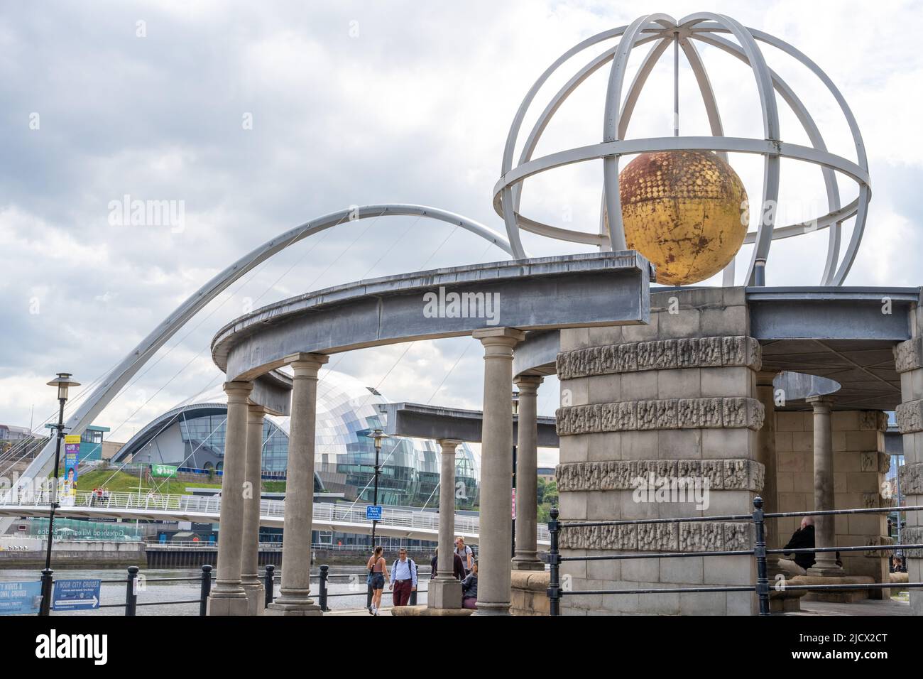 Swirle Pavilion sculpture by Raf Fulcher on the Quayside, Newcastle