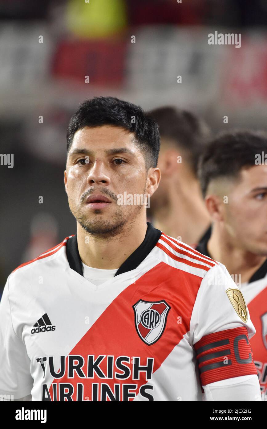 Buenos Aires, Argentina, 25 may 2022. Enzo Perez from River Plate during a Copa Libertadores 2022 match against Alianza Lima (Per) Stock Photo