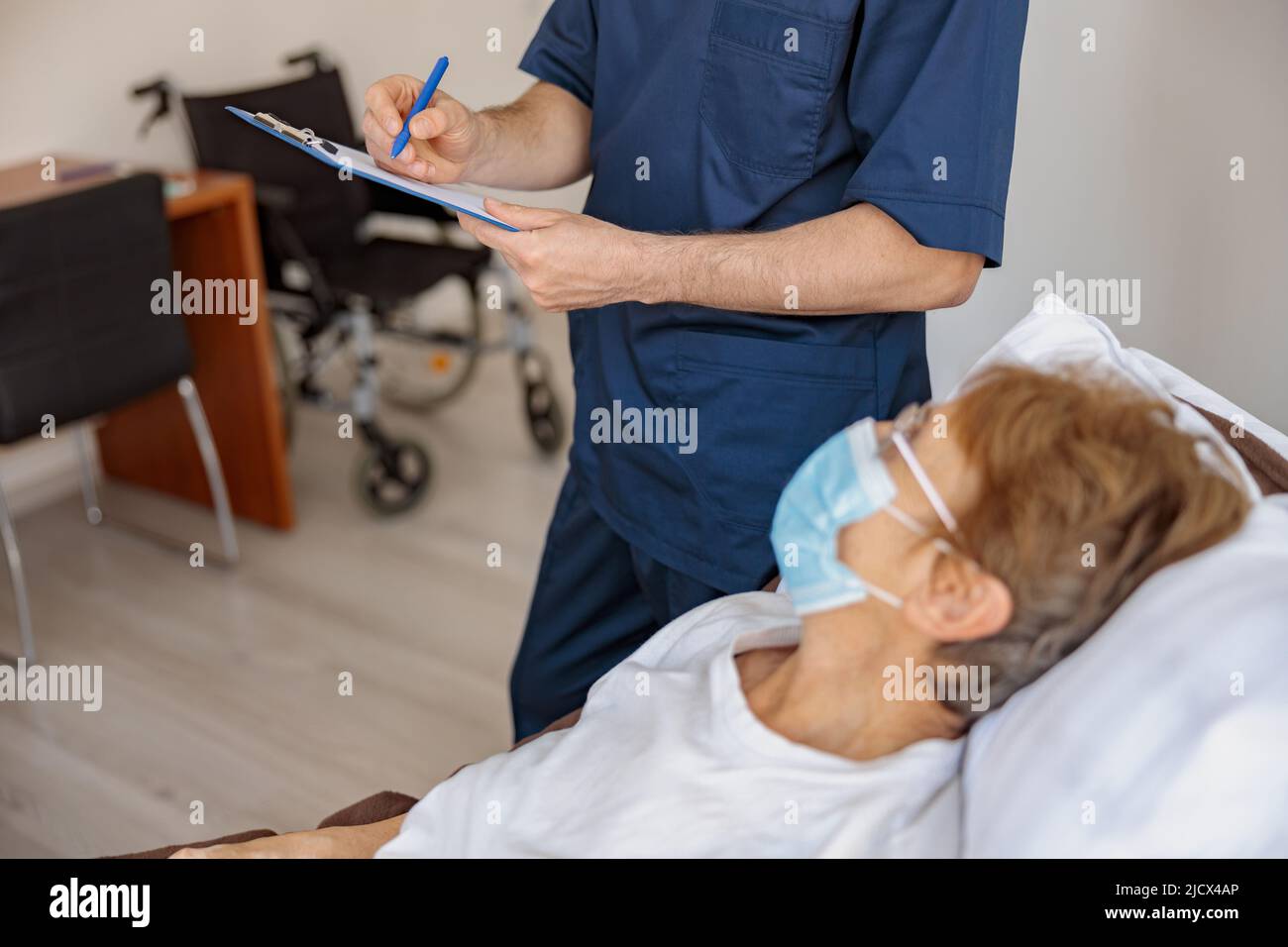 Doctor and ward and close up hi-res stock photography and images - Alamy
