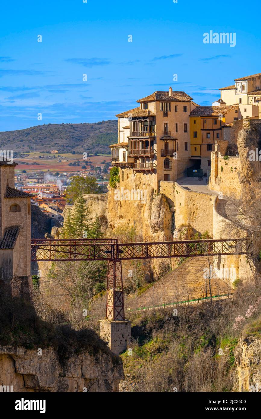 San Pablo bridge, Cuenca, UNESCO World Heritage Site, Castile-La Mancha, Spain, Europe Stock Photo