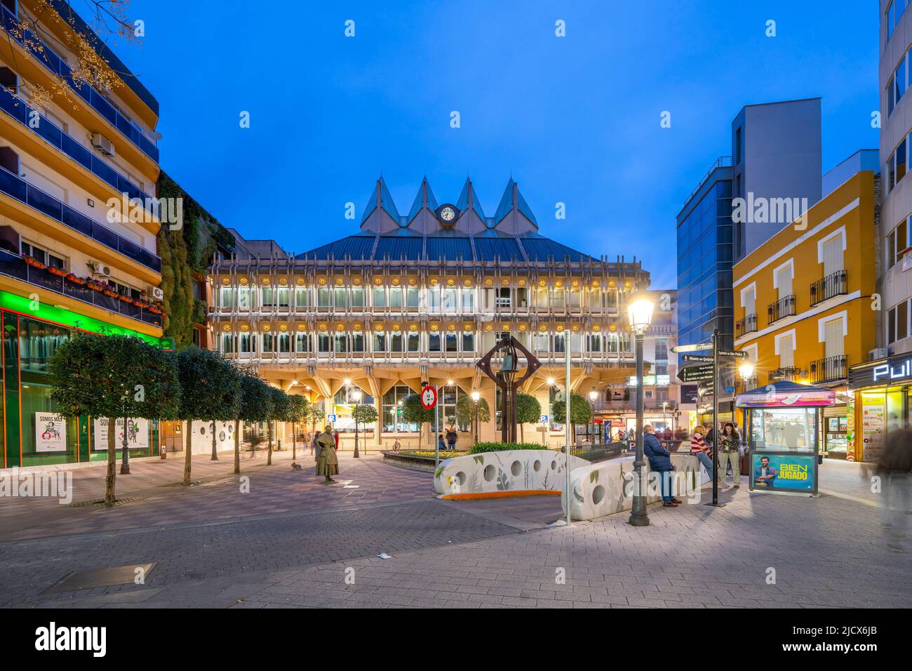 The Plaza Mayor, Ciudad Real, Castile-La Mancha, Spain, Europe Stock Photo