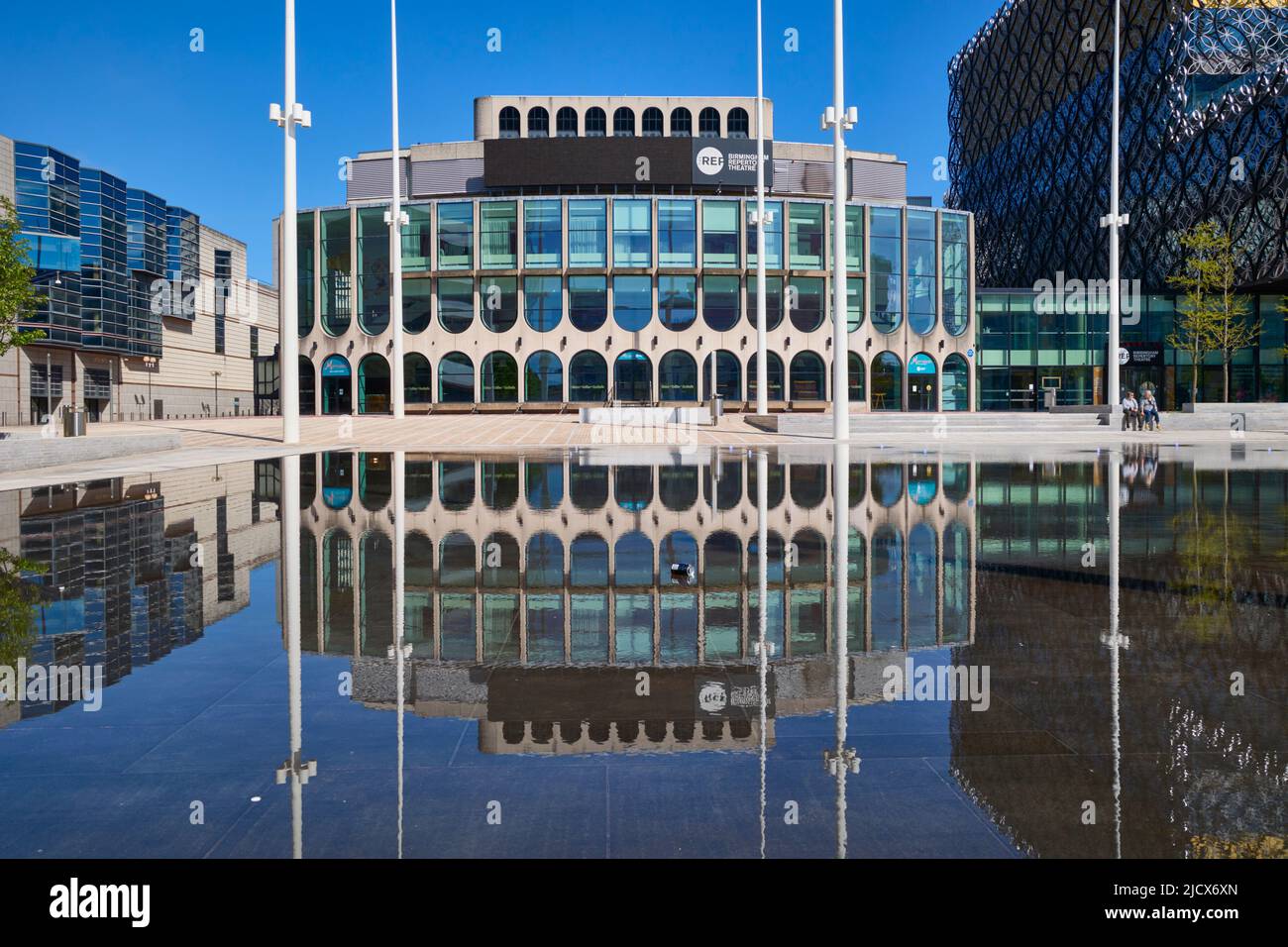 Centenary Square, The International Convention Centre, Repertory Theatre and Library, Birmingham, West Midlands, England, United Kingdom, Europe Stock Photo