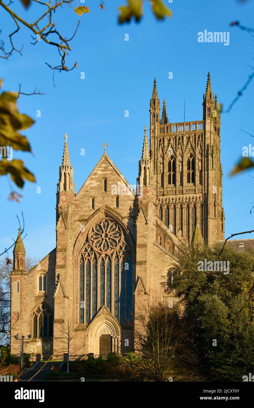 Worcester Cathedral, Worcester, Worcestershire, England, United Kingdom, Europe Stock Photo