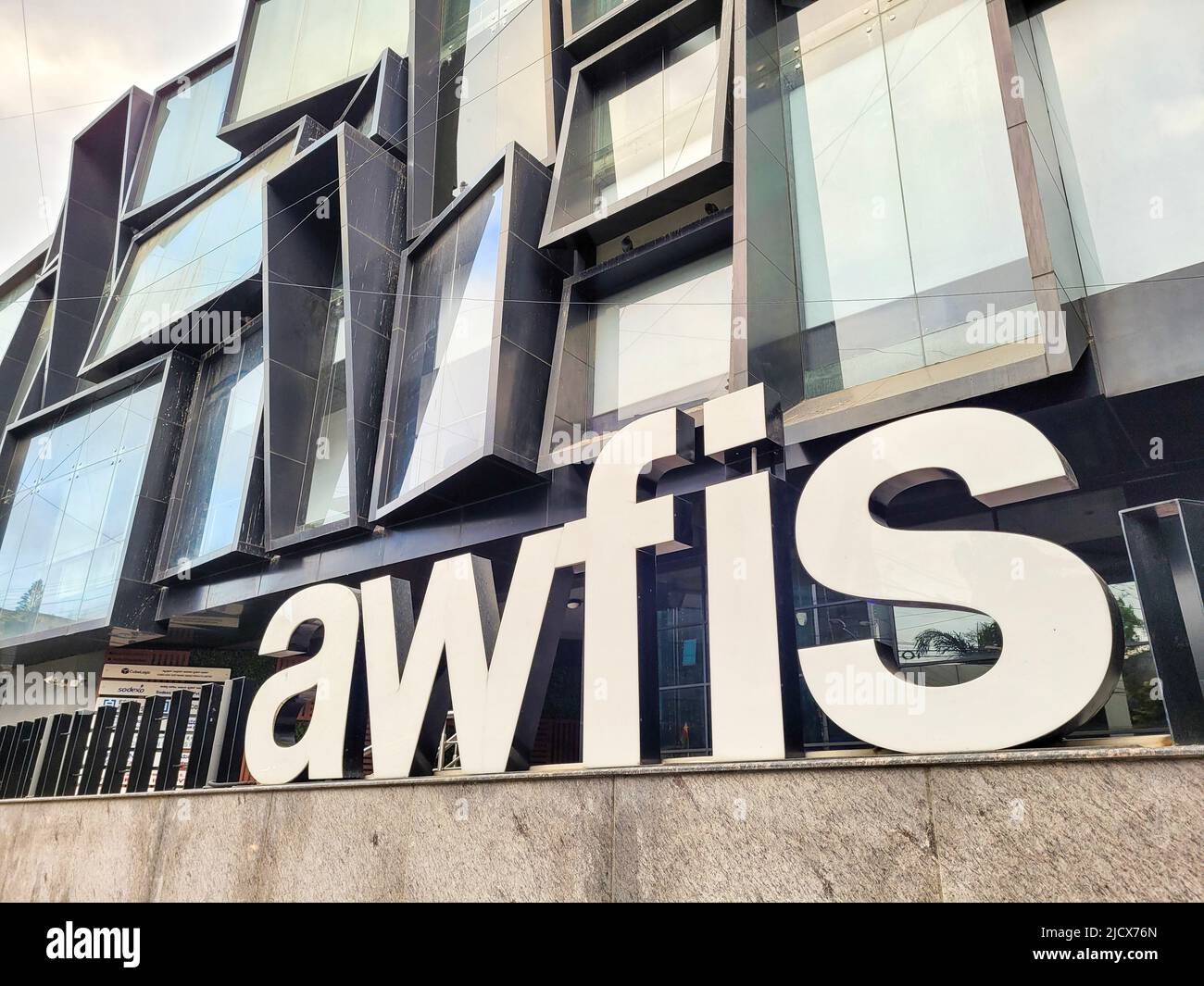 Bangalore, India - 30 November 2021: The Bangalore CBD outlet of Awfis, a co-working space in India. It currently has 121 centres with 70,000 seats ac Stock Photo