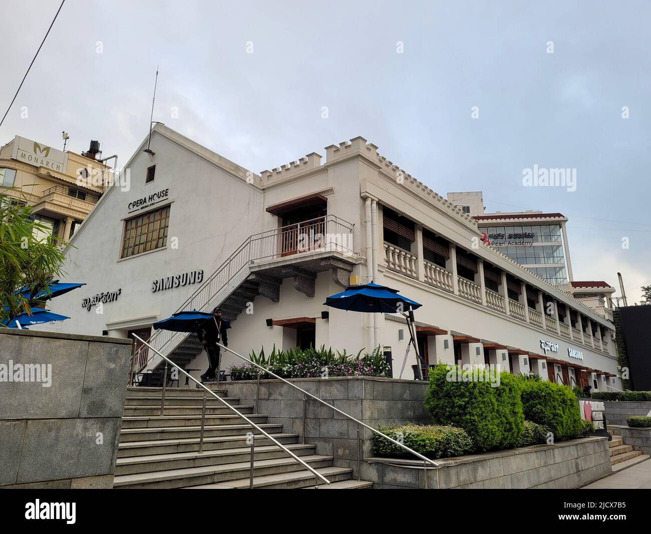 Bangalore, India - 30 November 2021: Samsung showroom in the landmark building Opera House on Brigade Road in Bangalore India. Stock Photo