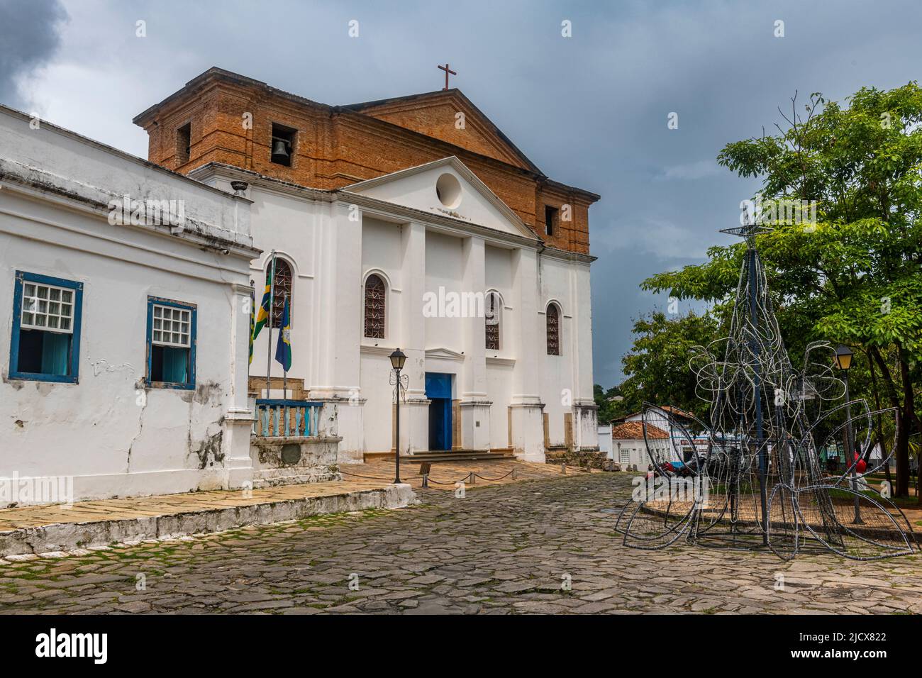 Matriz de Sant'Ana, Old Goias, UNESCO World Heritage Site, Goias, Brazil, South America Stock Photo