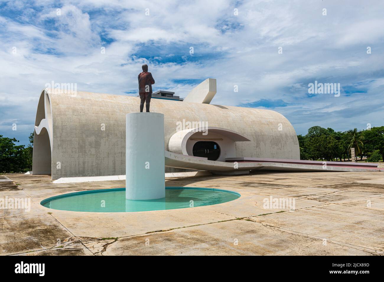 Oscar Niemeyers Memorial Coluna Prestes, Palmas, Tocantins, Brazil, South America Stock Photo